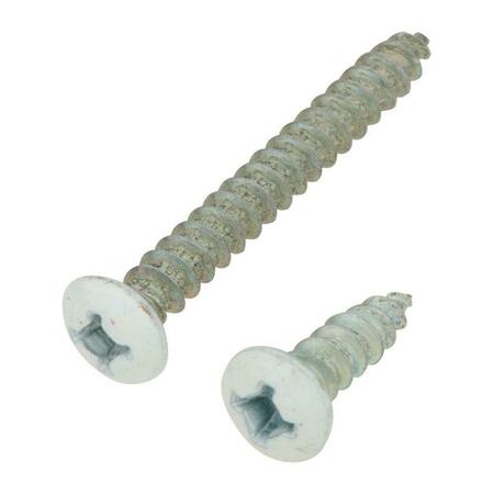 NATIONAL MFG SALES Steel Shelf Bracket Screws, White, 12PK 5705561